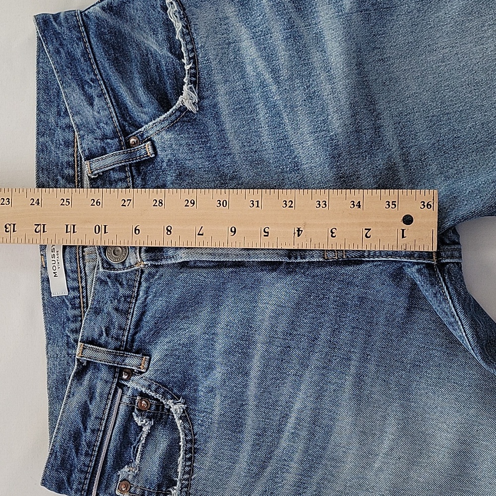 Moussy Vintage Jeans Size 27 Womens Low Rise Loose Fit Straighr Leg - Picture 7 of 9